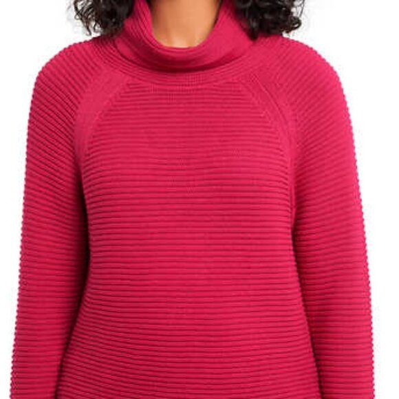 NEW Kenneth Cole Cowl Neck Tunic | Red/Fushia - Picture 3 of 7